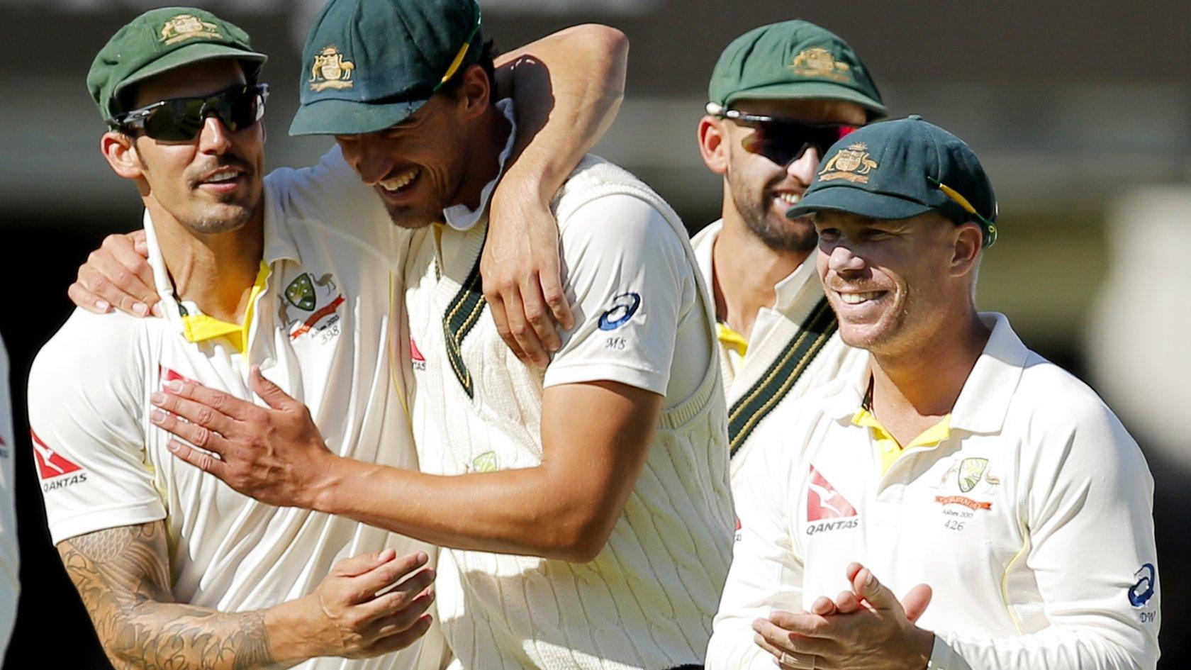 Australia players celebrate