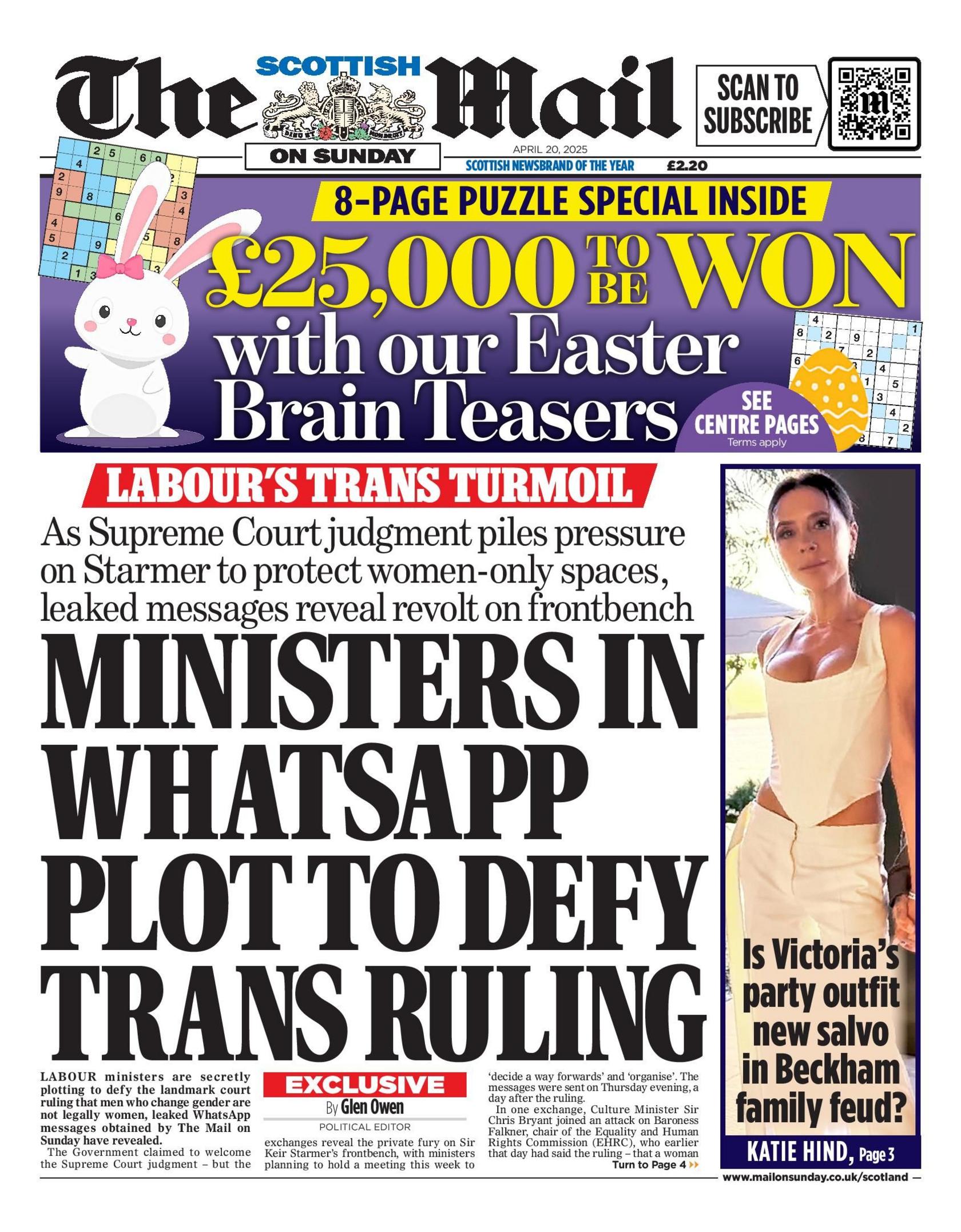The Scottish Mail on Sunday