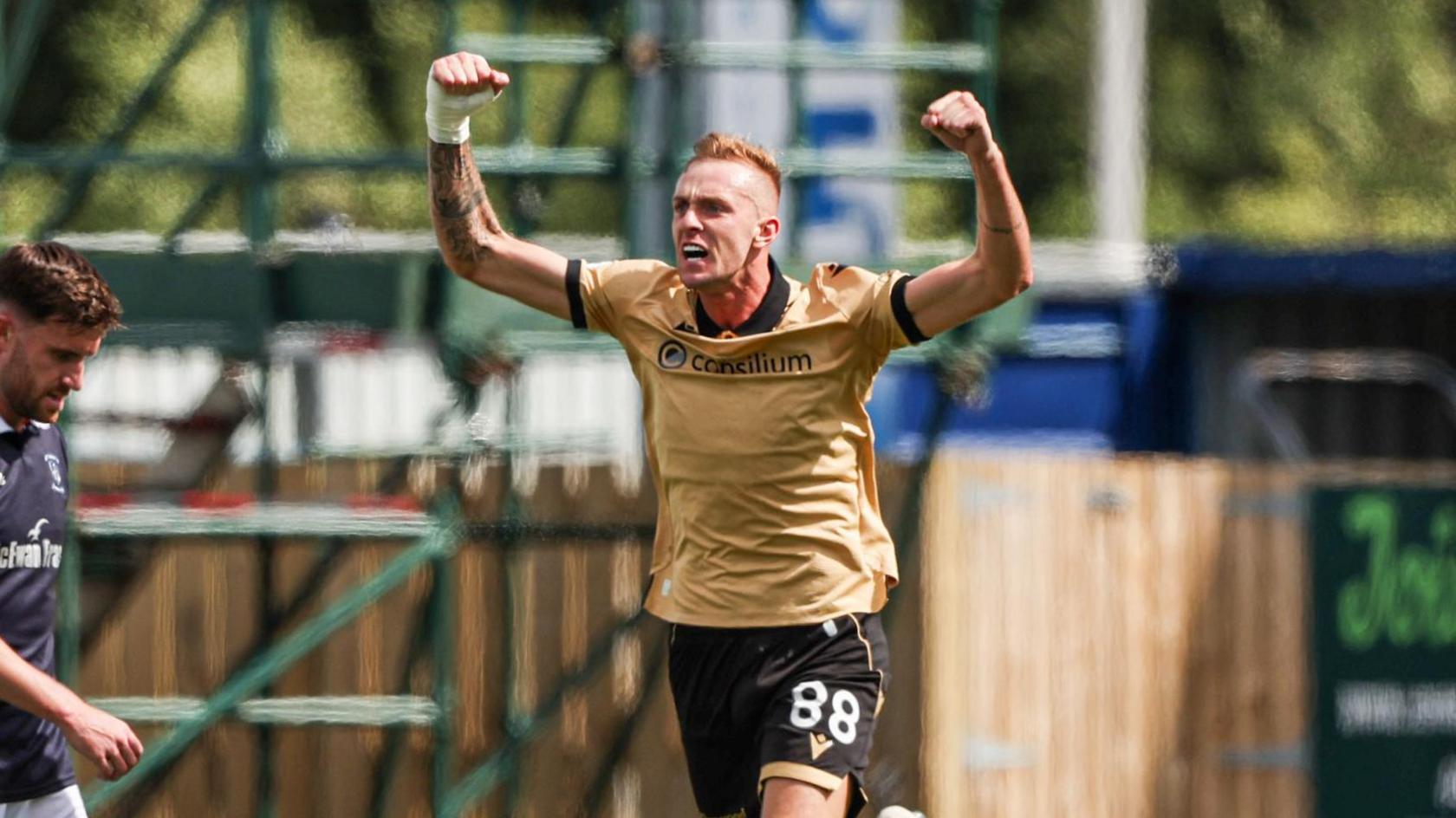 Killian Phillips celebrates his opener