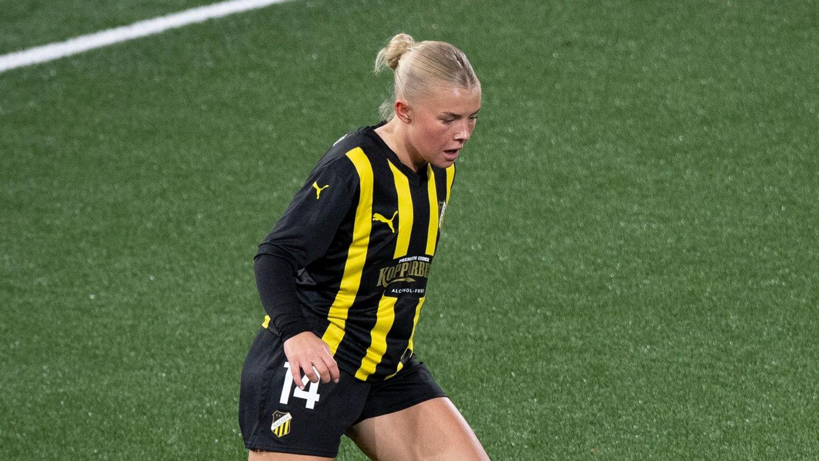 Matilda Nilden in action for BK Hacken