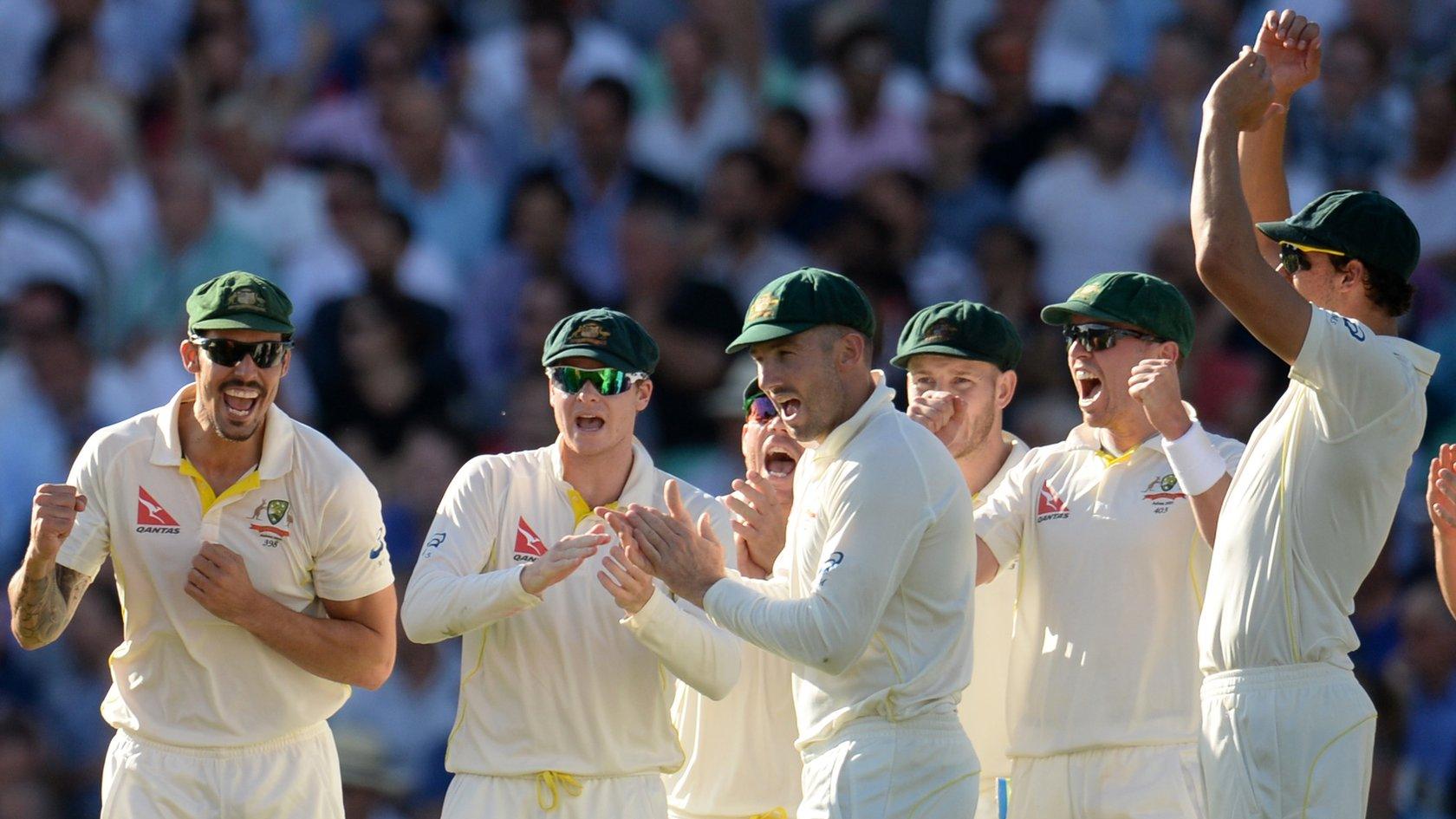 Australia players celebrate