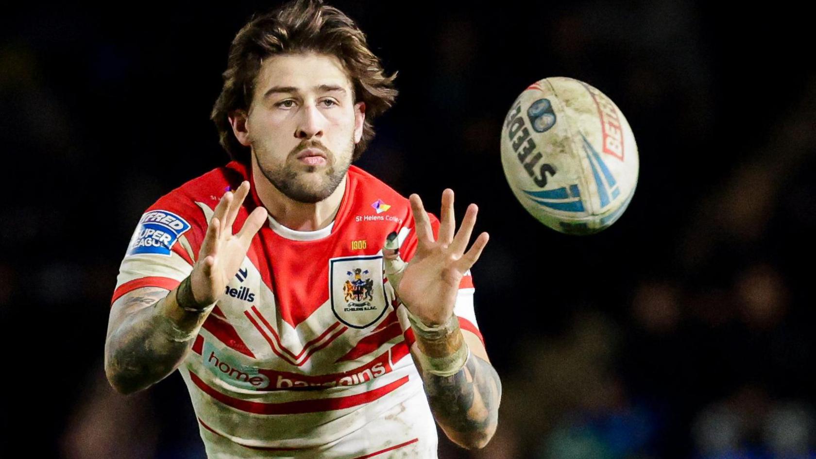Joe Shorrocks in action for St Helens