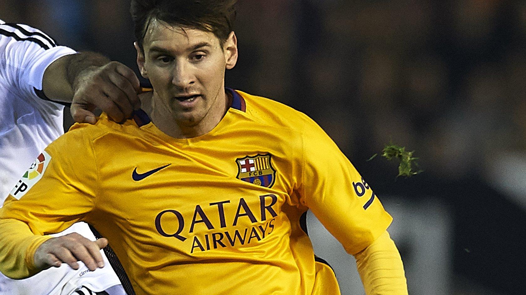 Lionel Messi of Barcelona