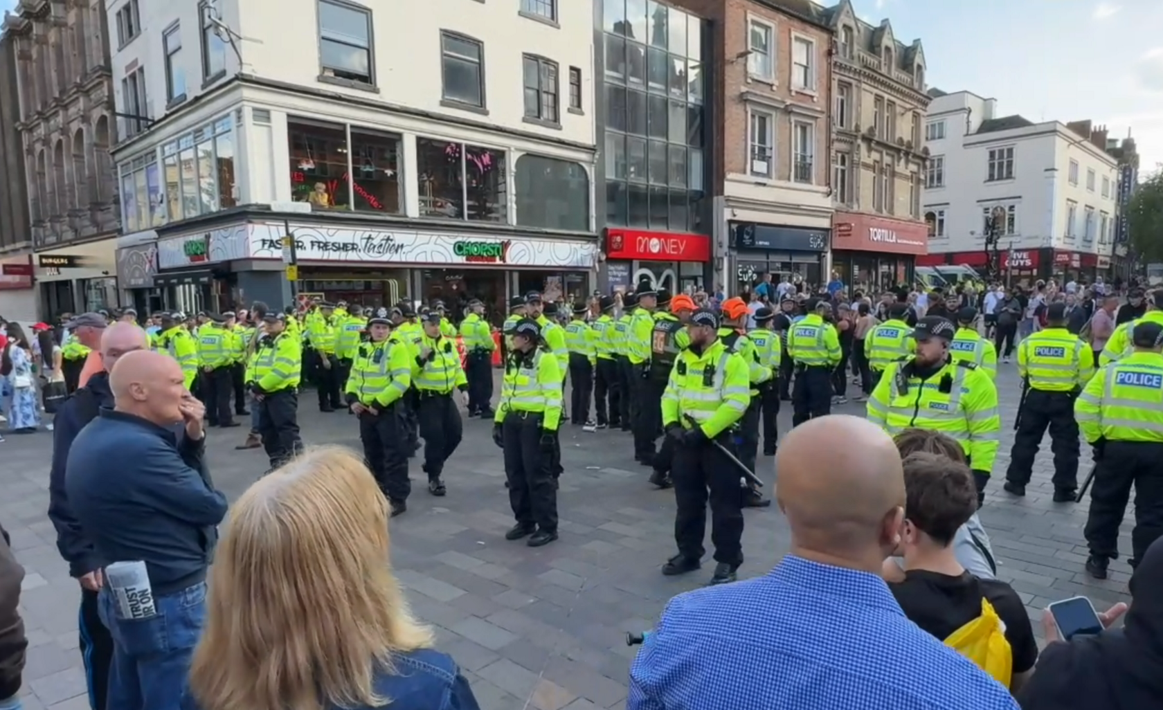 Leicestershire Police officer in the city centre