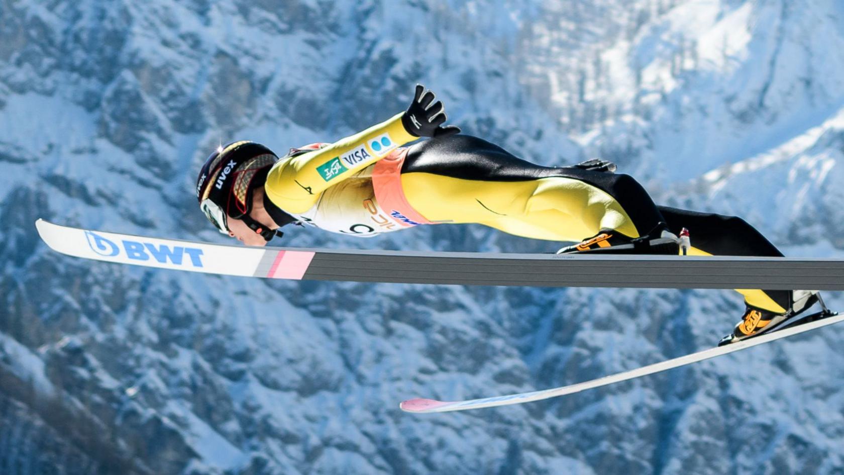 A ski jumper in 2018