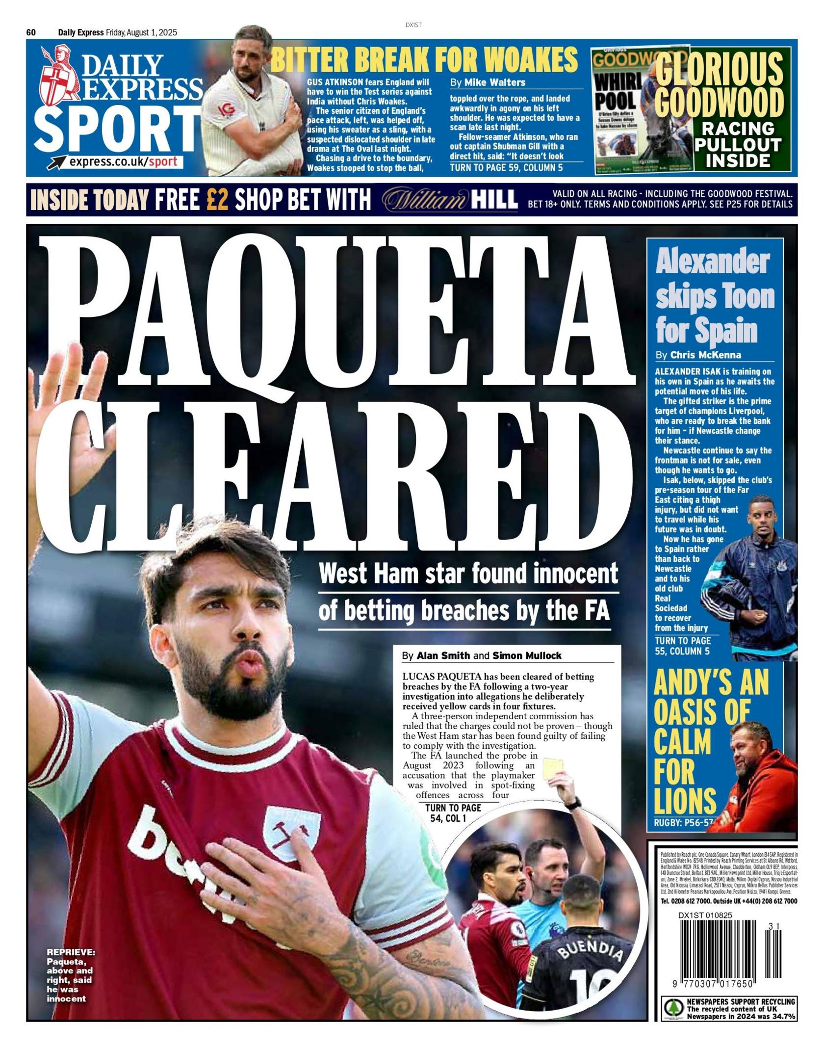 Express back page 