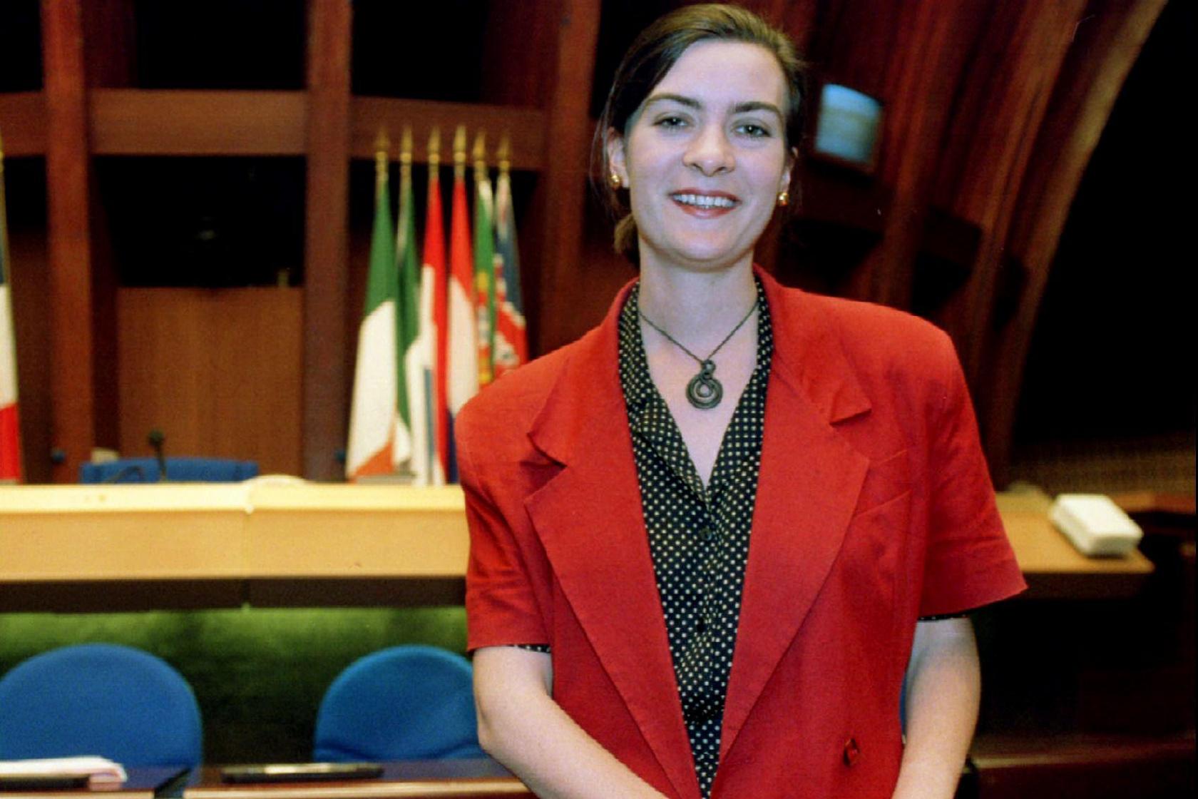 Eluned Morgan yn Strasbourg, Gorffennaf, 1994