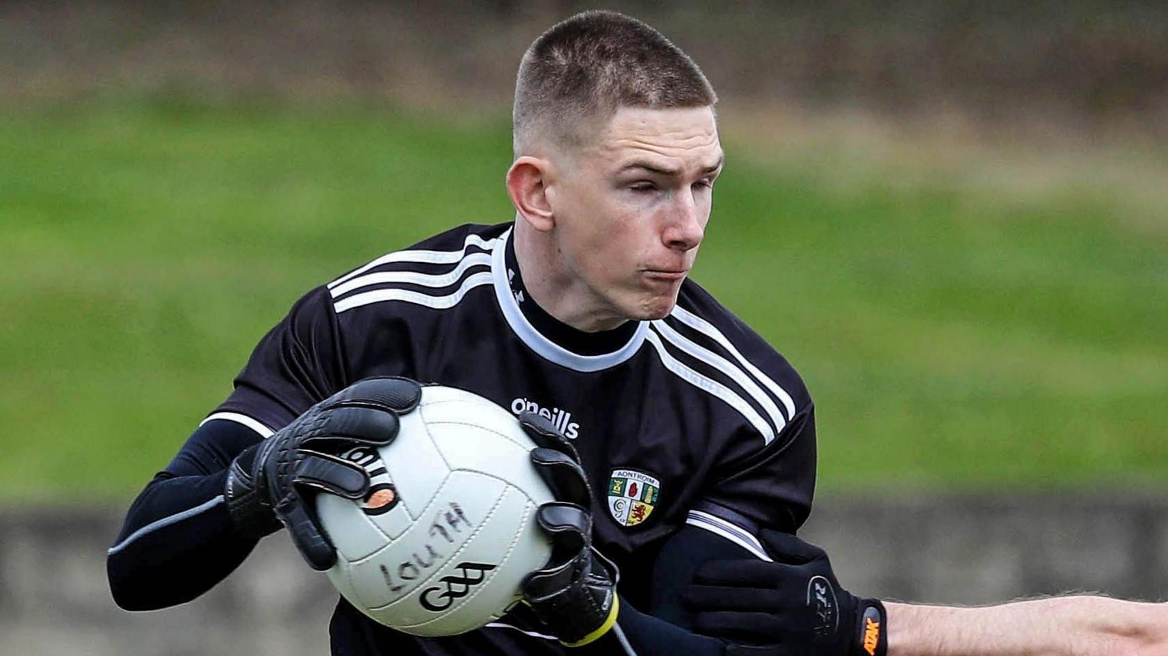 Antrim goalkeeper Michael Byrne fired over a late leveller to secure a draw