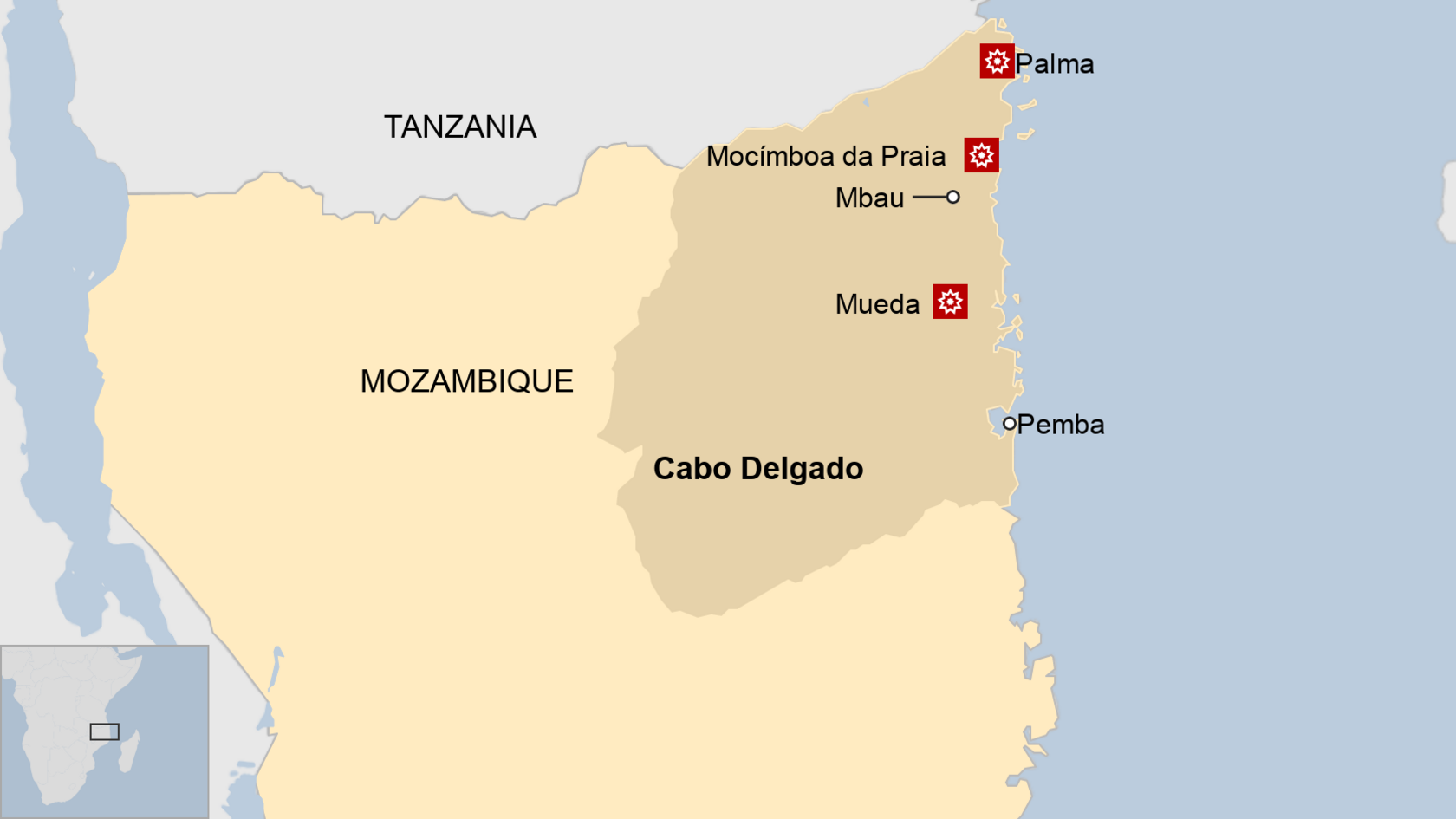 Map of Cabo Delgado