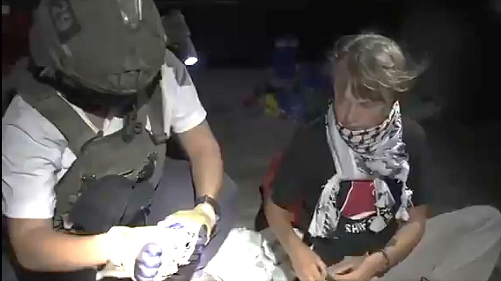 Greta Thunberg is detained by the Israeli navy after it intercepted a flotilla heading to Gaza