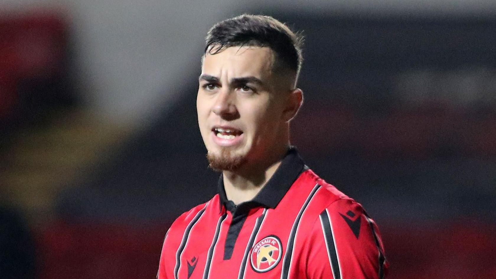 Taylor Allen scored his fifth Walsall goal of the season