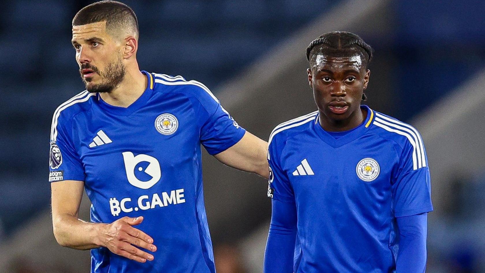 Conor Coady consoles Jeremy Monga