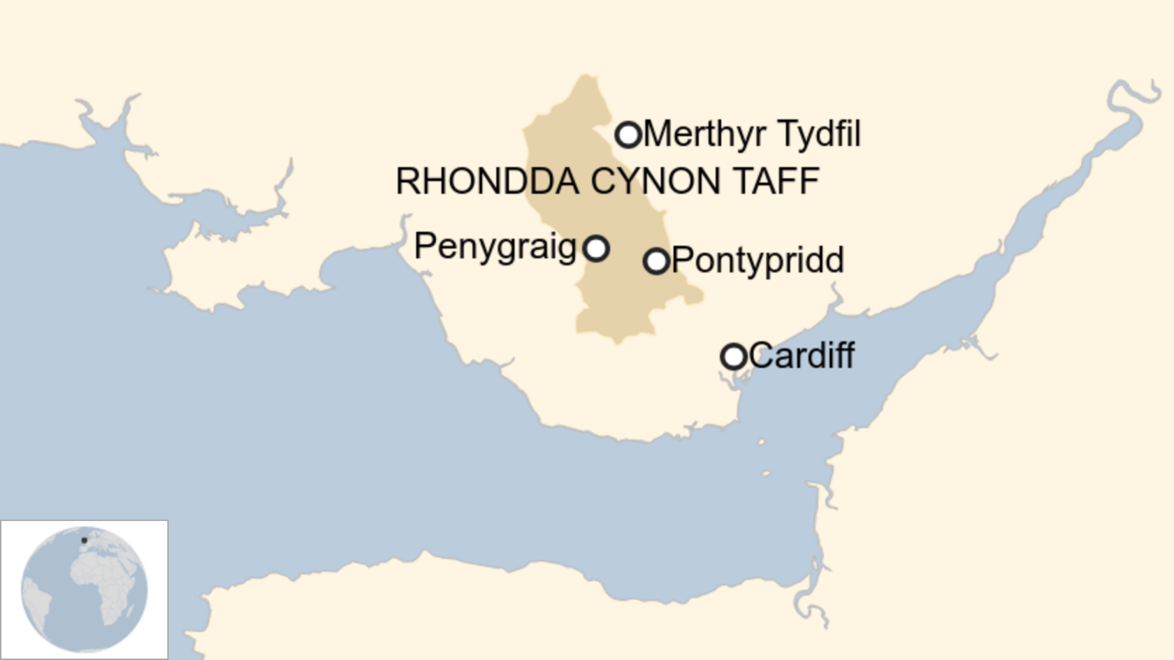 Penygraig map