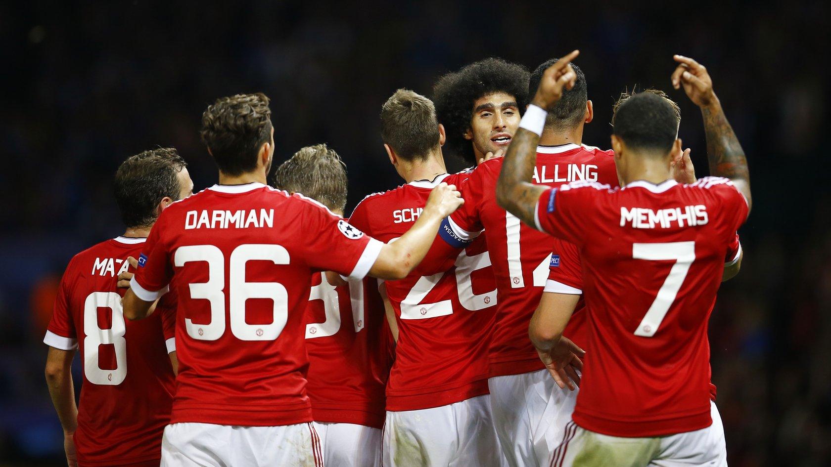 Manchester United celebrate