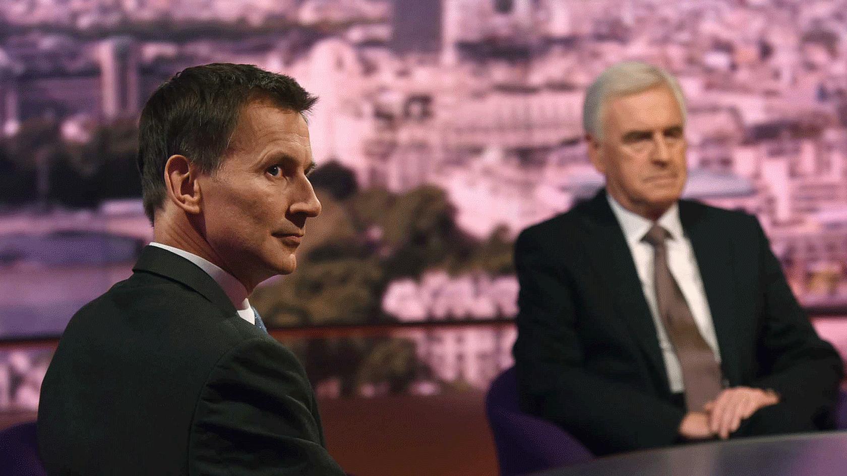 Jeremy Hunt and John McDonnell