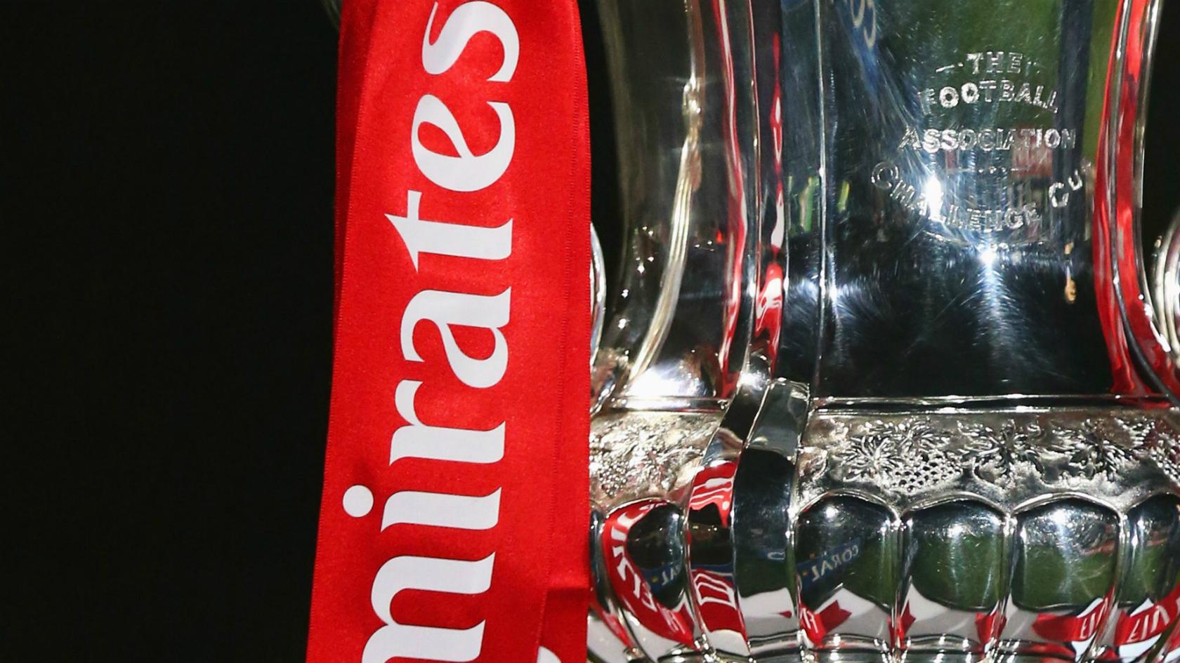 The Emirates FA Cup trophy