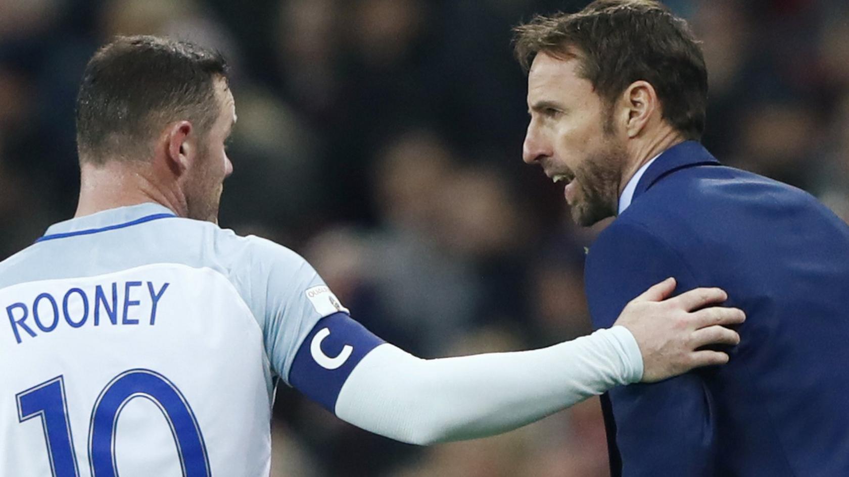 Wayne Rooney and Gareth Southgate