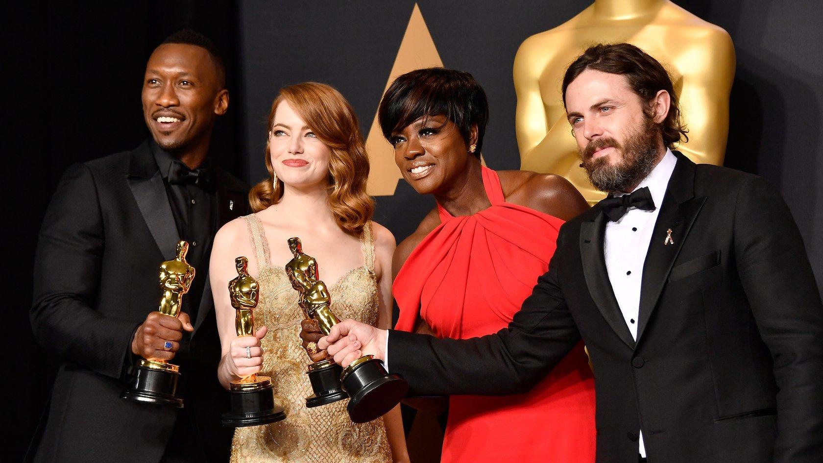 Mahershala Ali, Emma Stone, Viola Davis and Casey Affleck