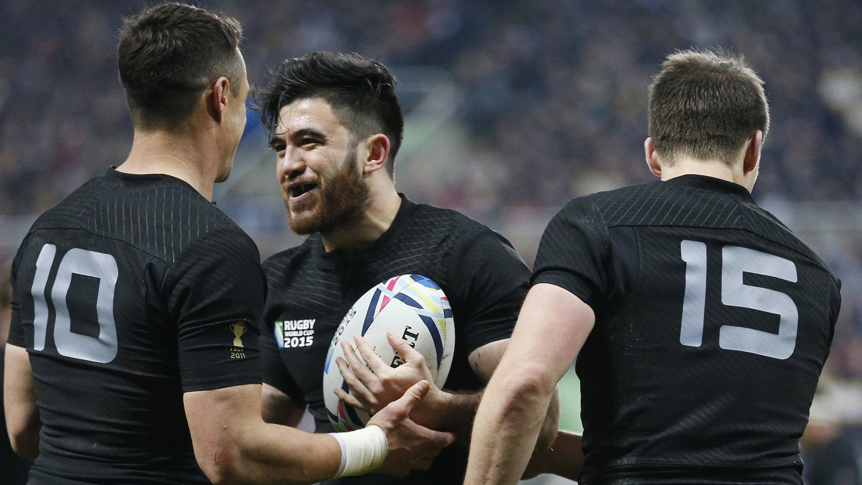 New Zealand players celebrate