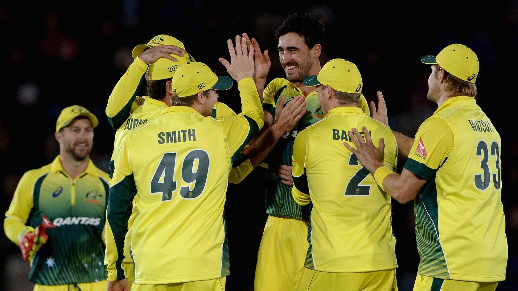 Australia players celebrate