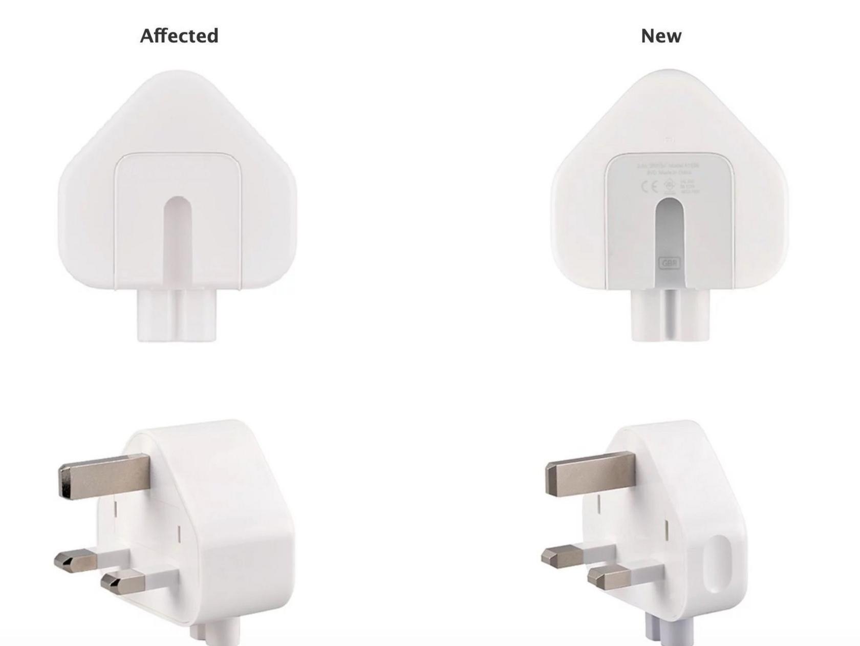 Graphic showing affected plugs