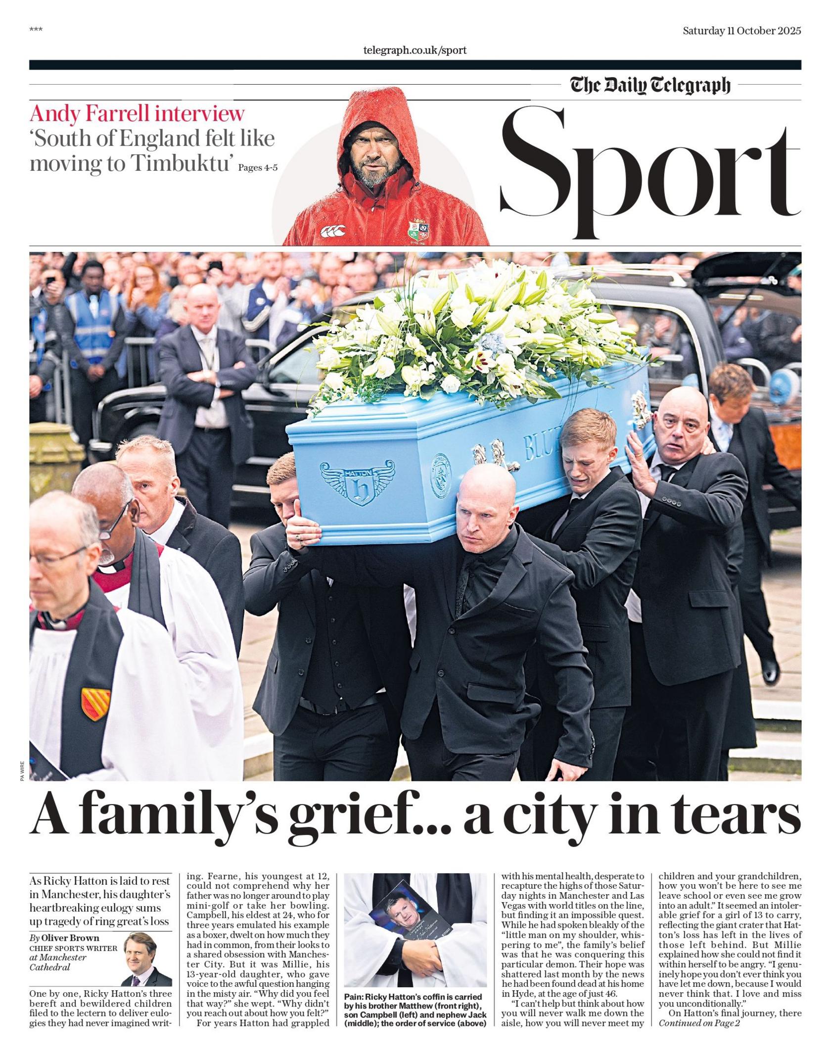 Telegraph sports section