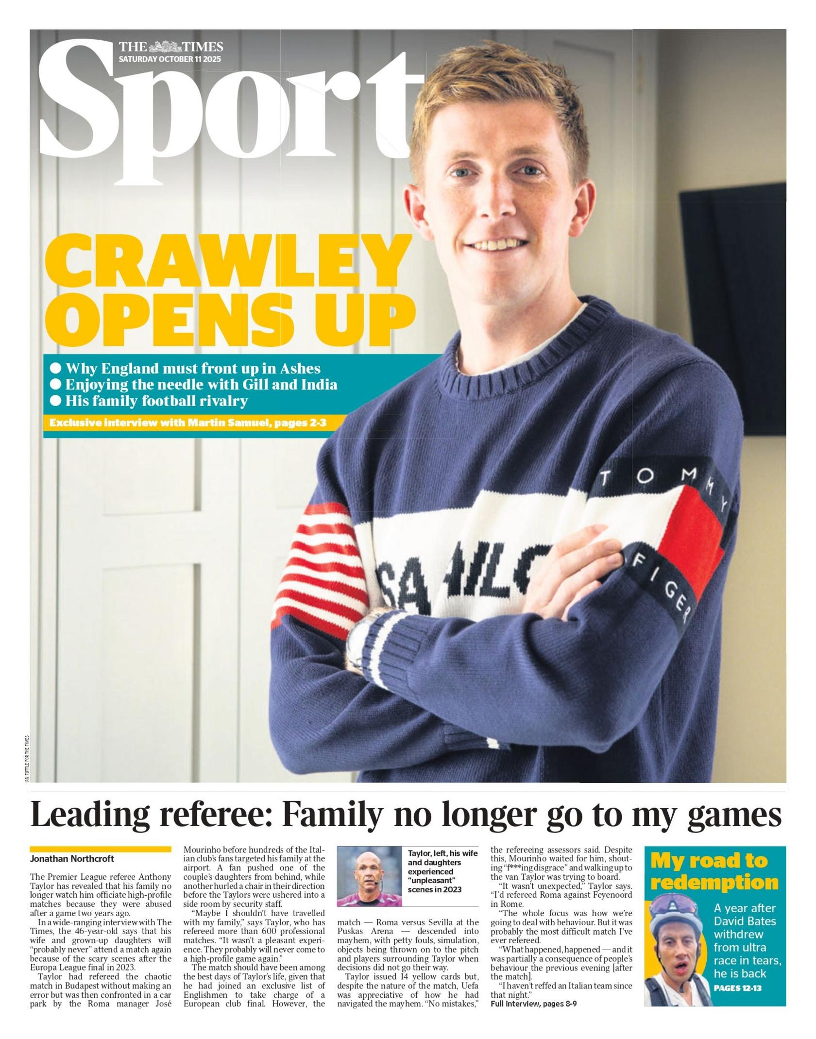 Times sports section