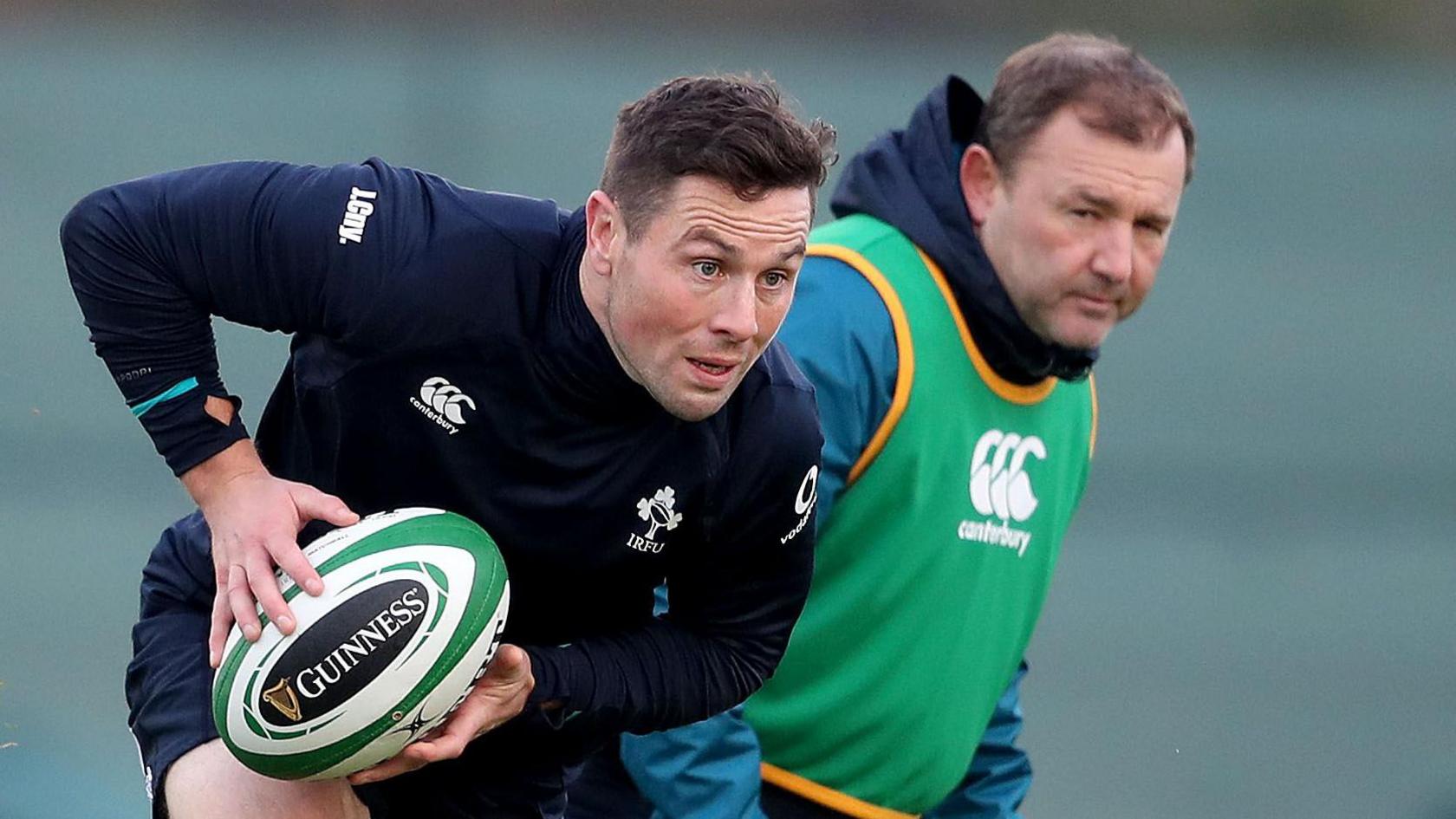 Cooney and Murphy pictured during an Ireland training session in 2018