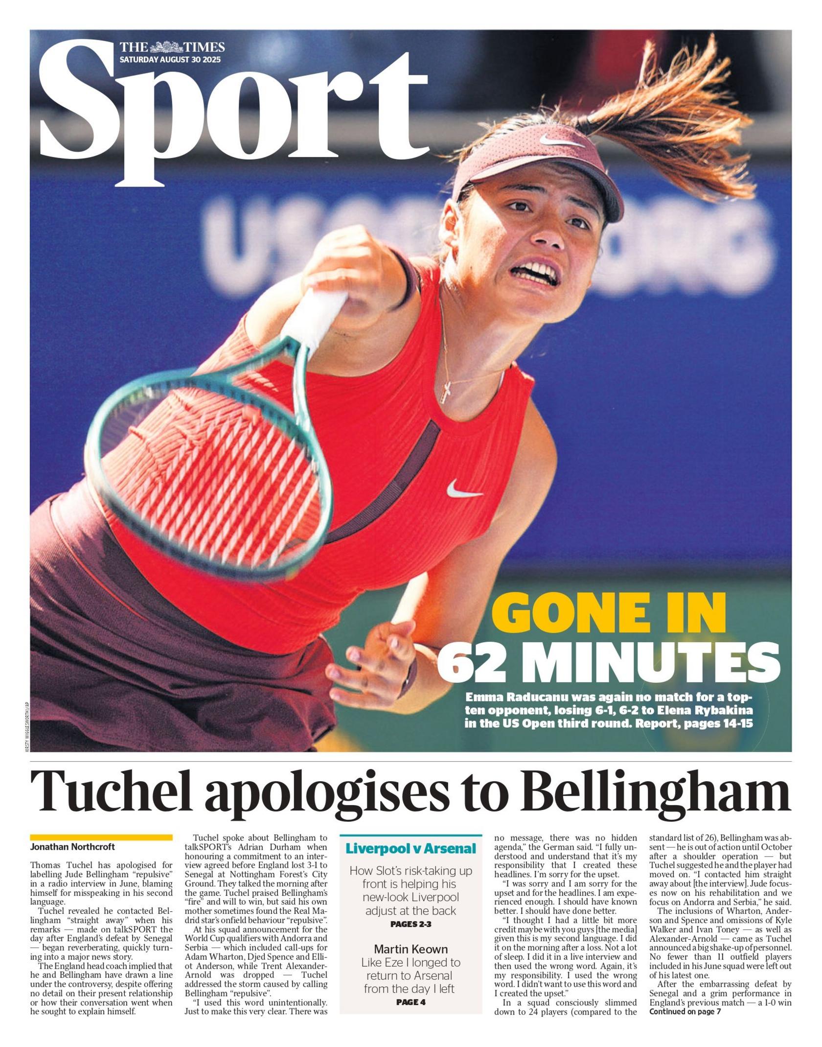 Times back page