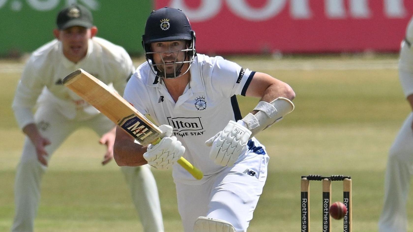 James Fuller batting for Hampshire