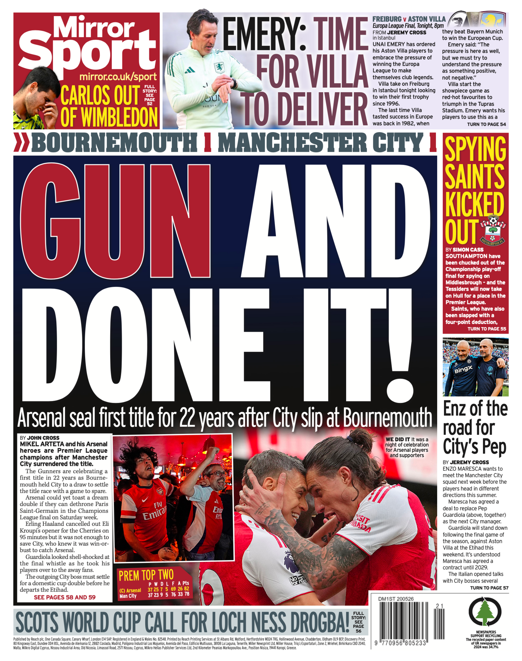 Mirror back page 