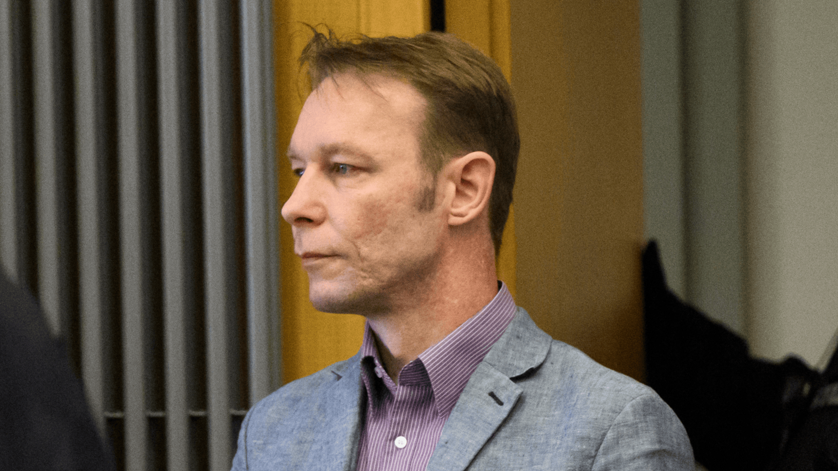 Christian Brückner stands in court in Germany in February 2024