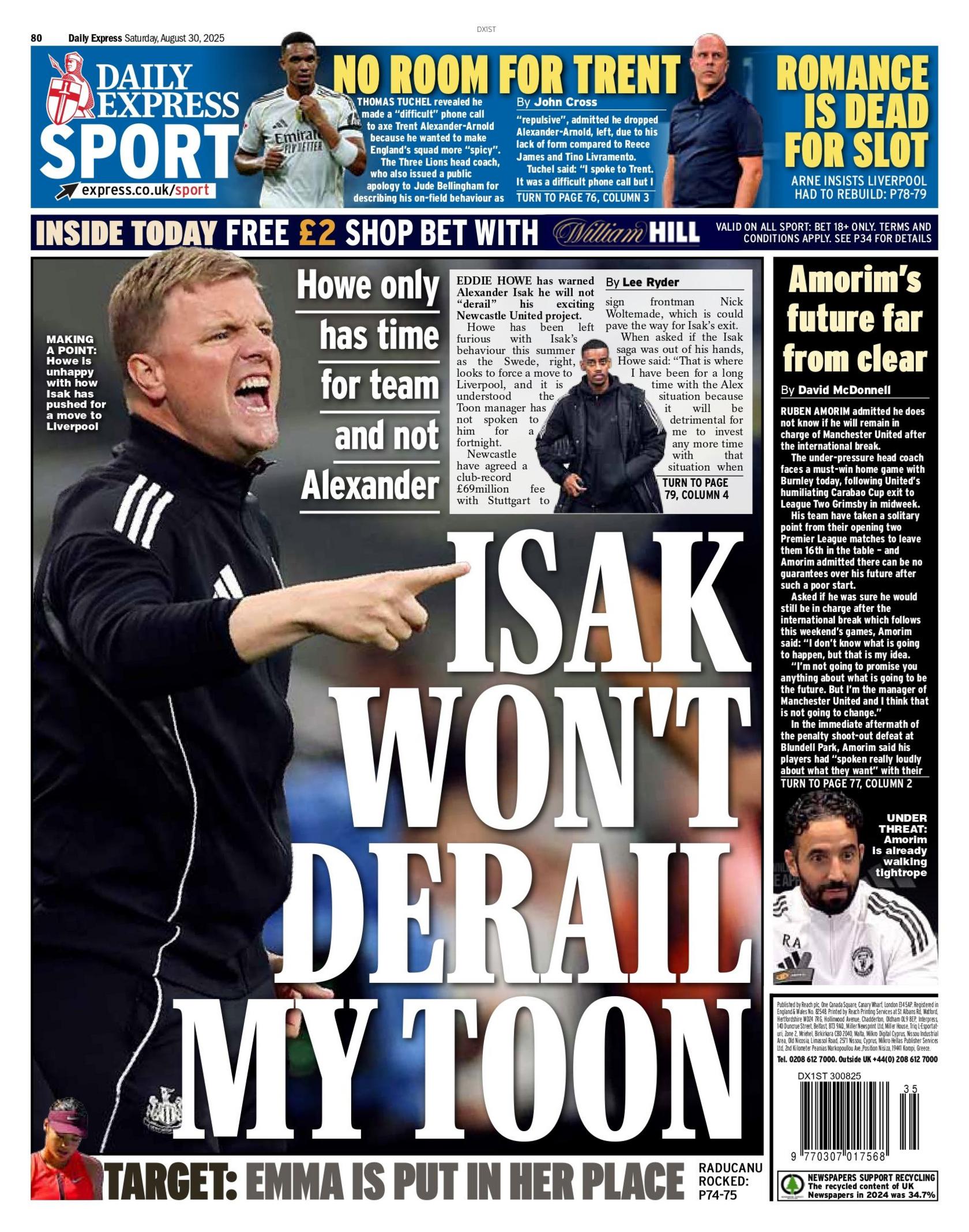 Express back page