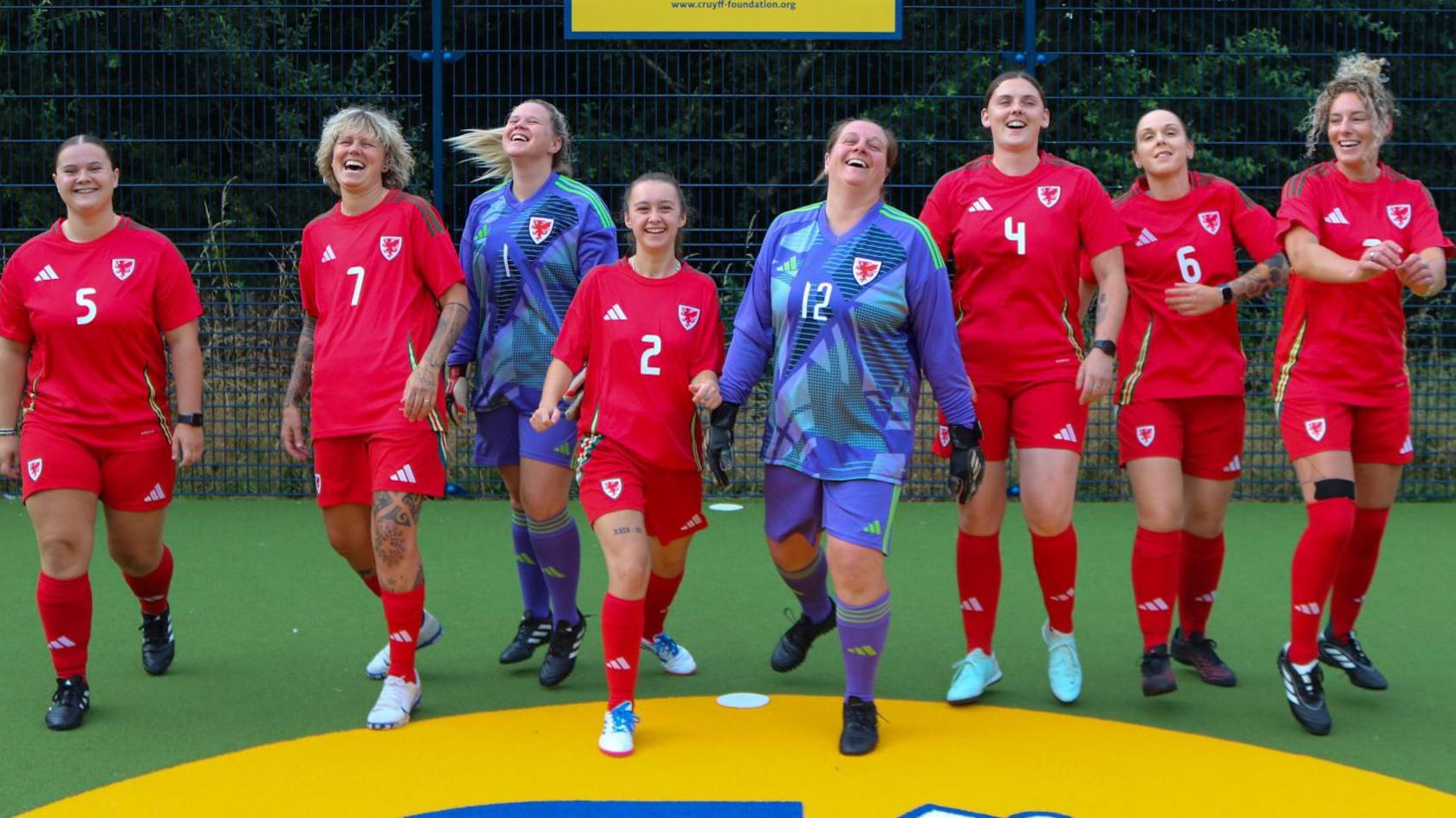 Wales women's Homeless World Cup team photo