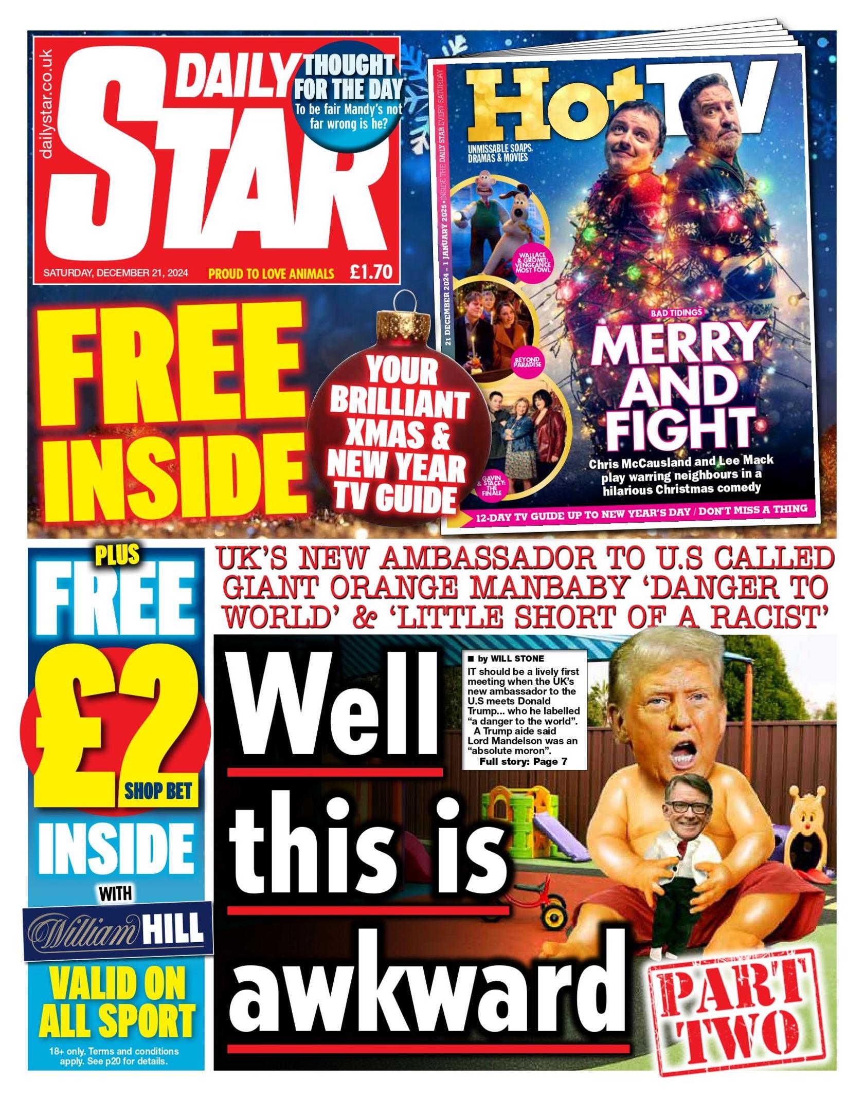 Daily Star front page