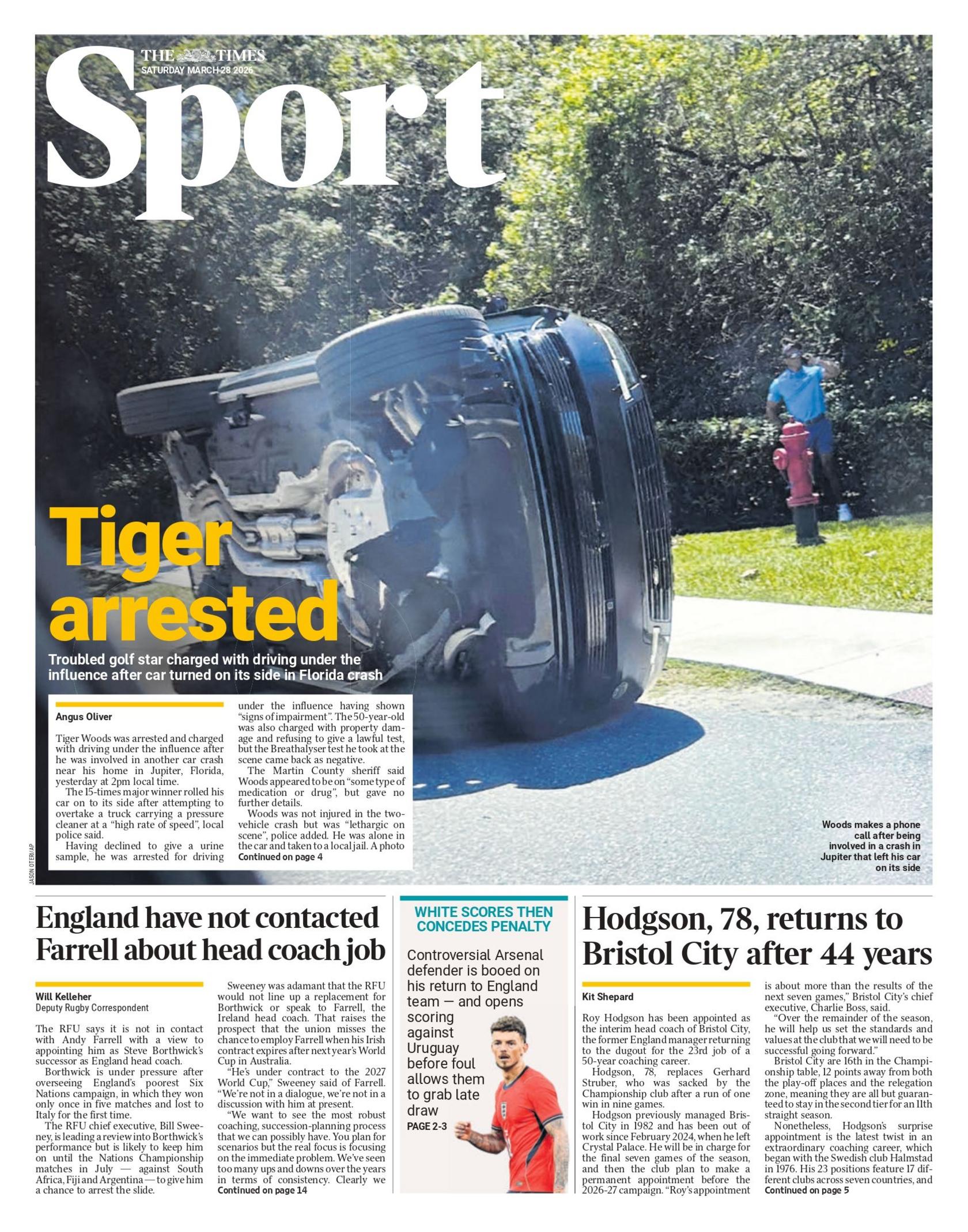 The Times sports section