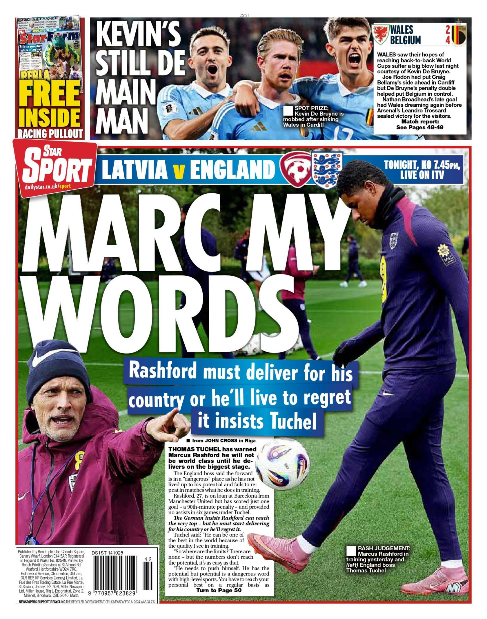 Daily Star back page