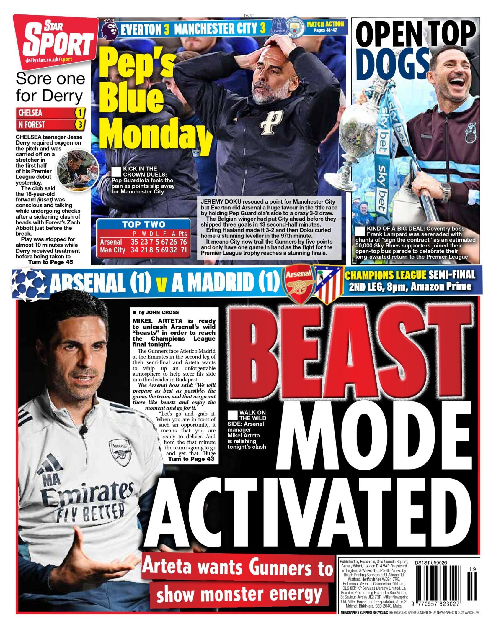 Daily Star back page - 5 May 2026
