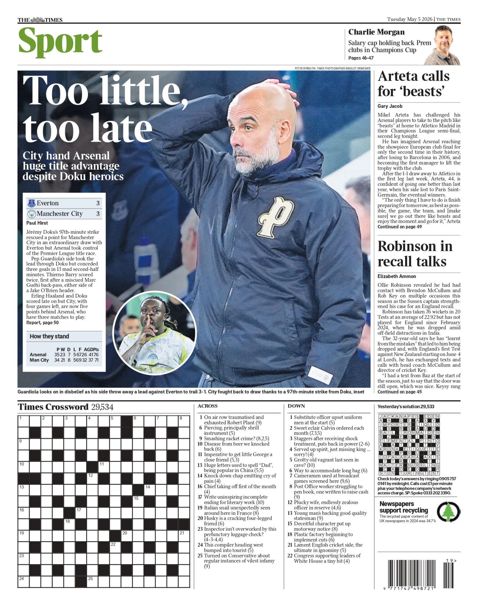 The Times back page - 5 May 2026