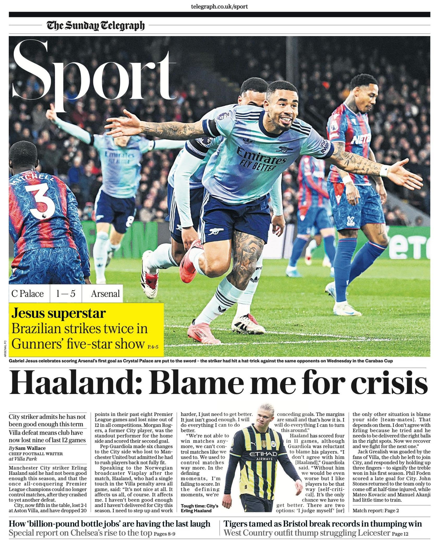 Telegraph back page 