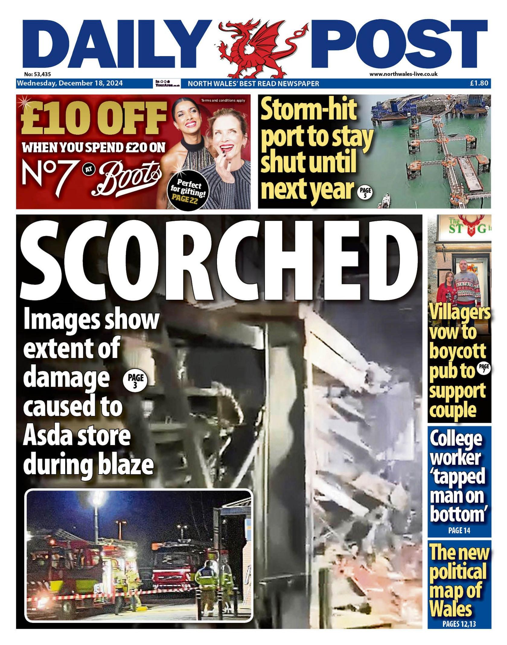 The front page of the Daily Post 