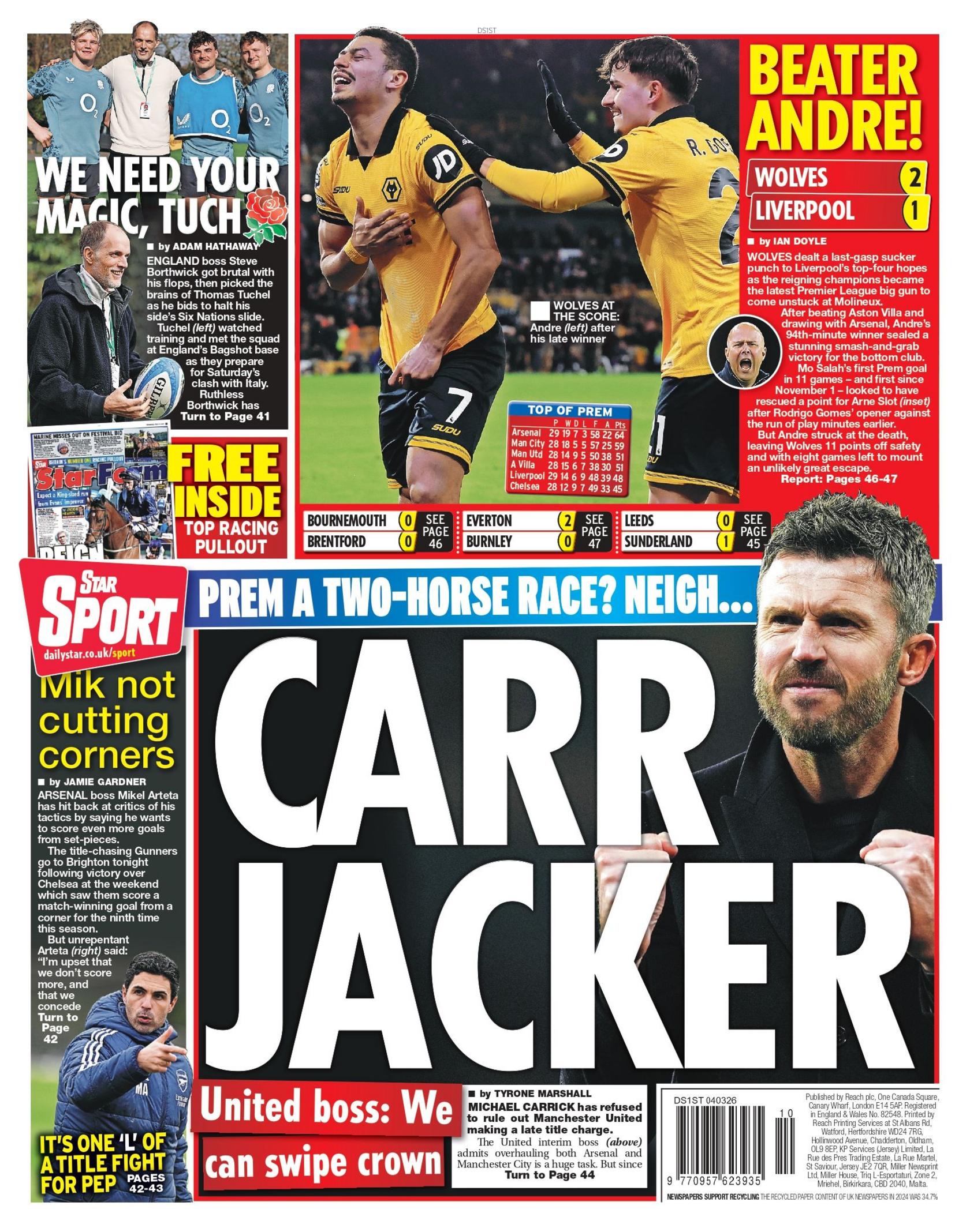 Daily Star back page