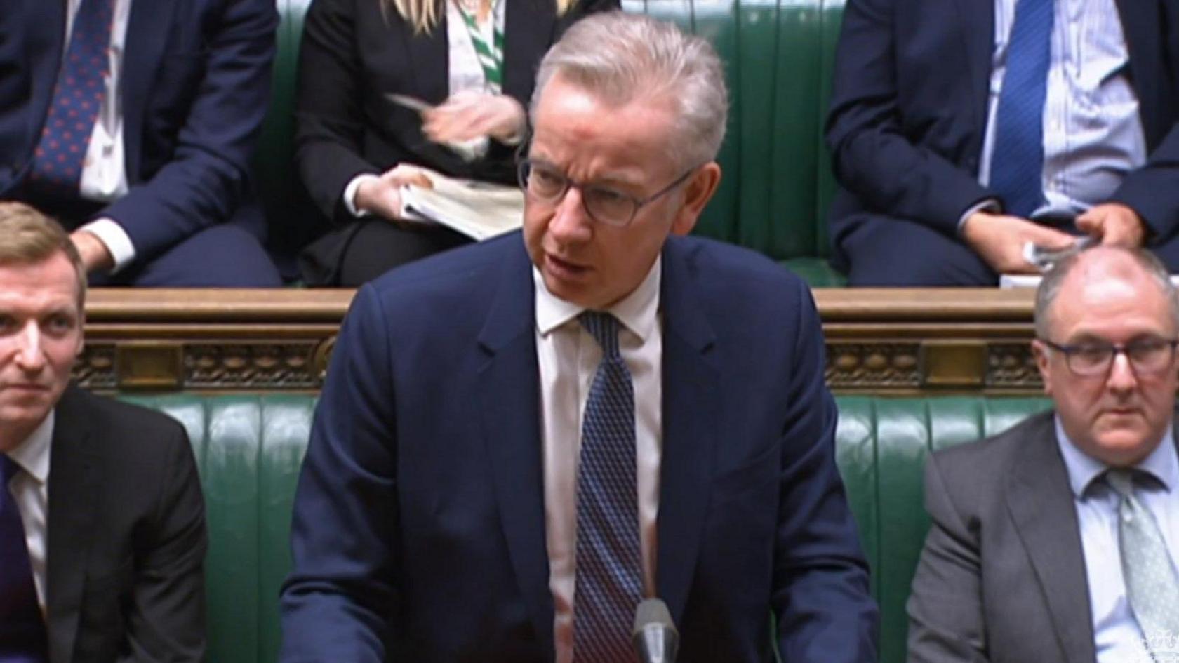 Michael Gove in the House of Commons