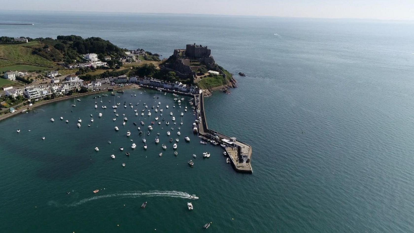 Gorey Castle sea aerial