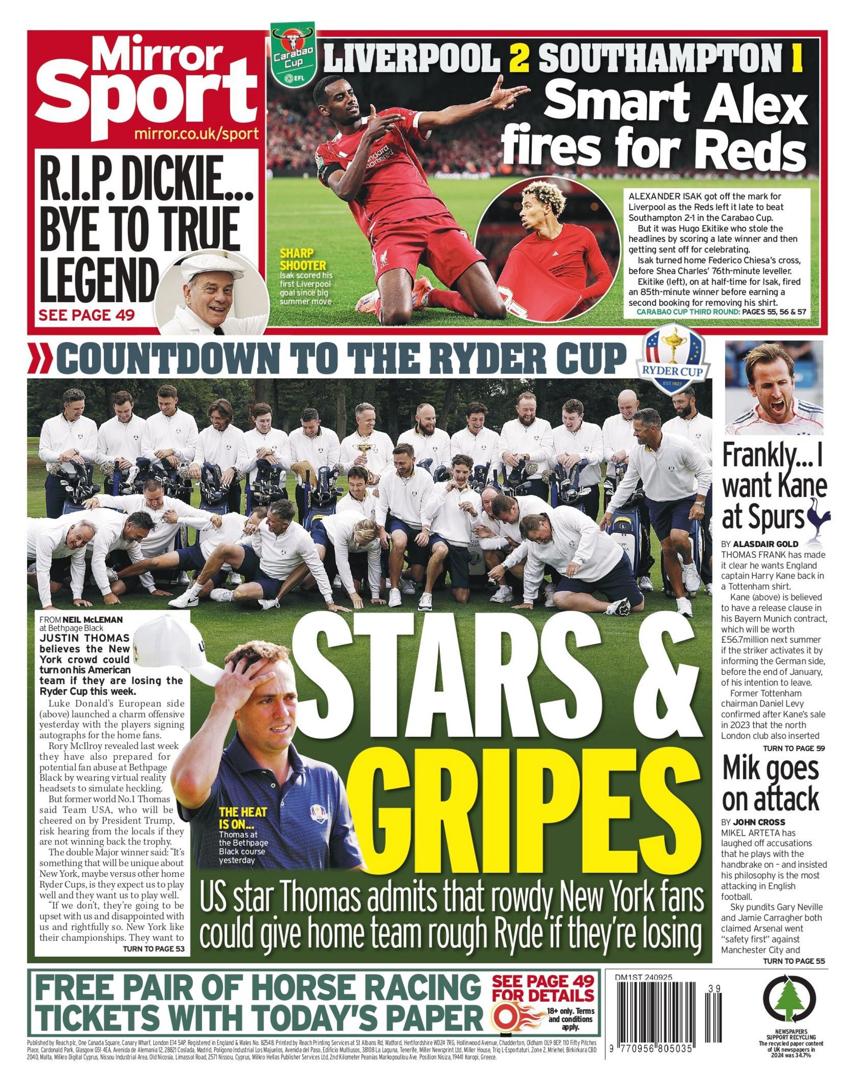 Mirror back page 