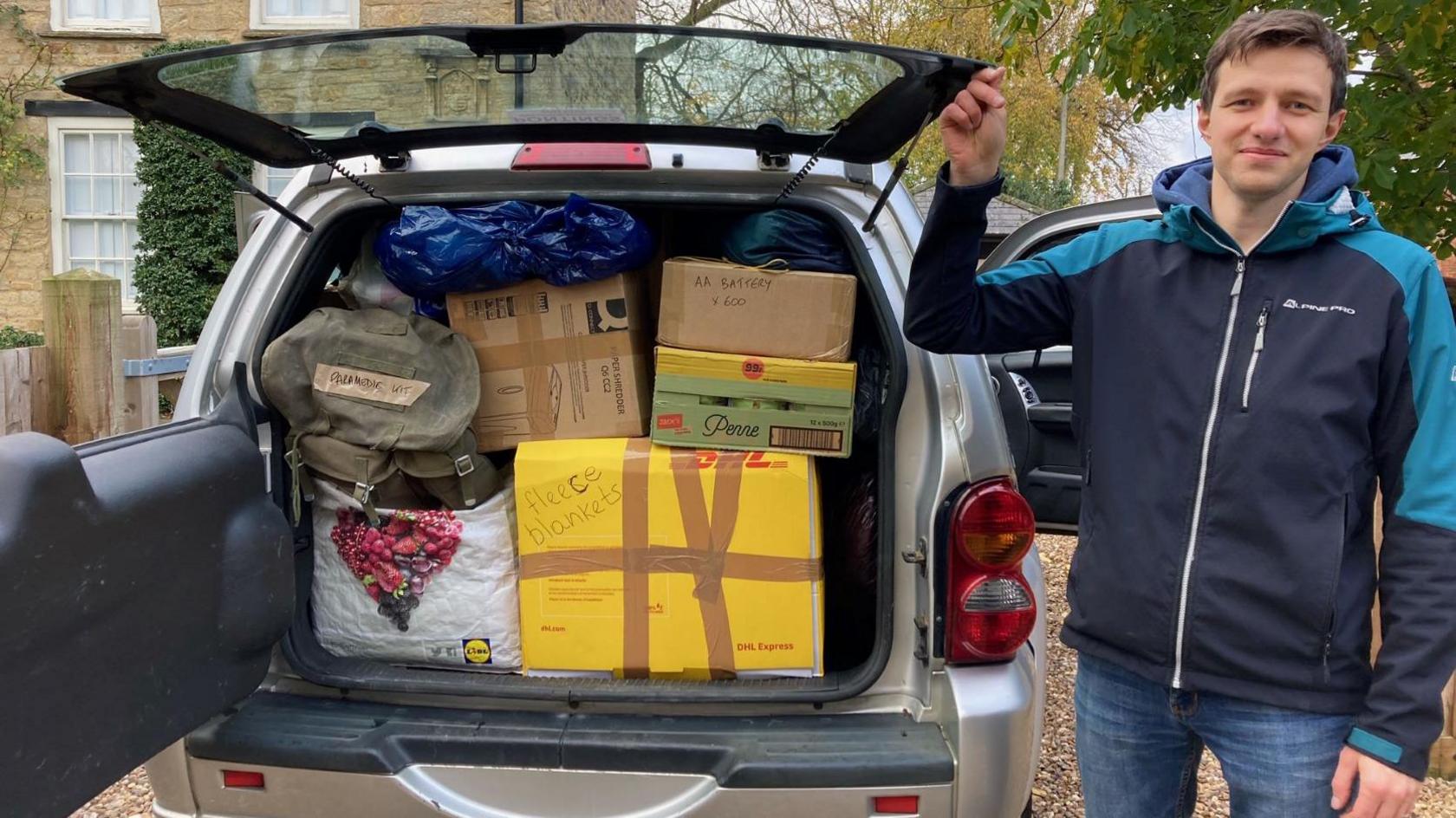 Ukrainian refugee Oleh and the 4x4 car