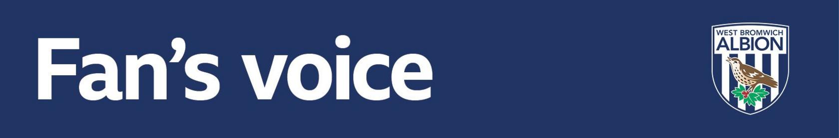 West Bromwich Albion fan's voice banner