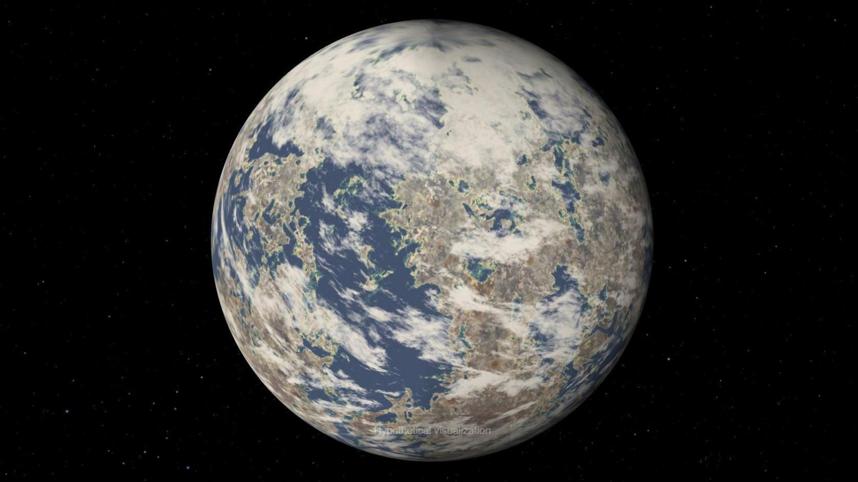 A picture of what TRAPPIST-1e might look like