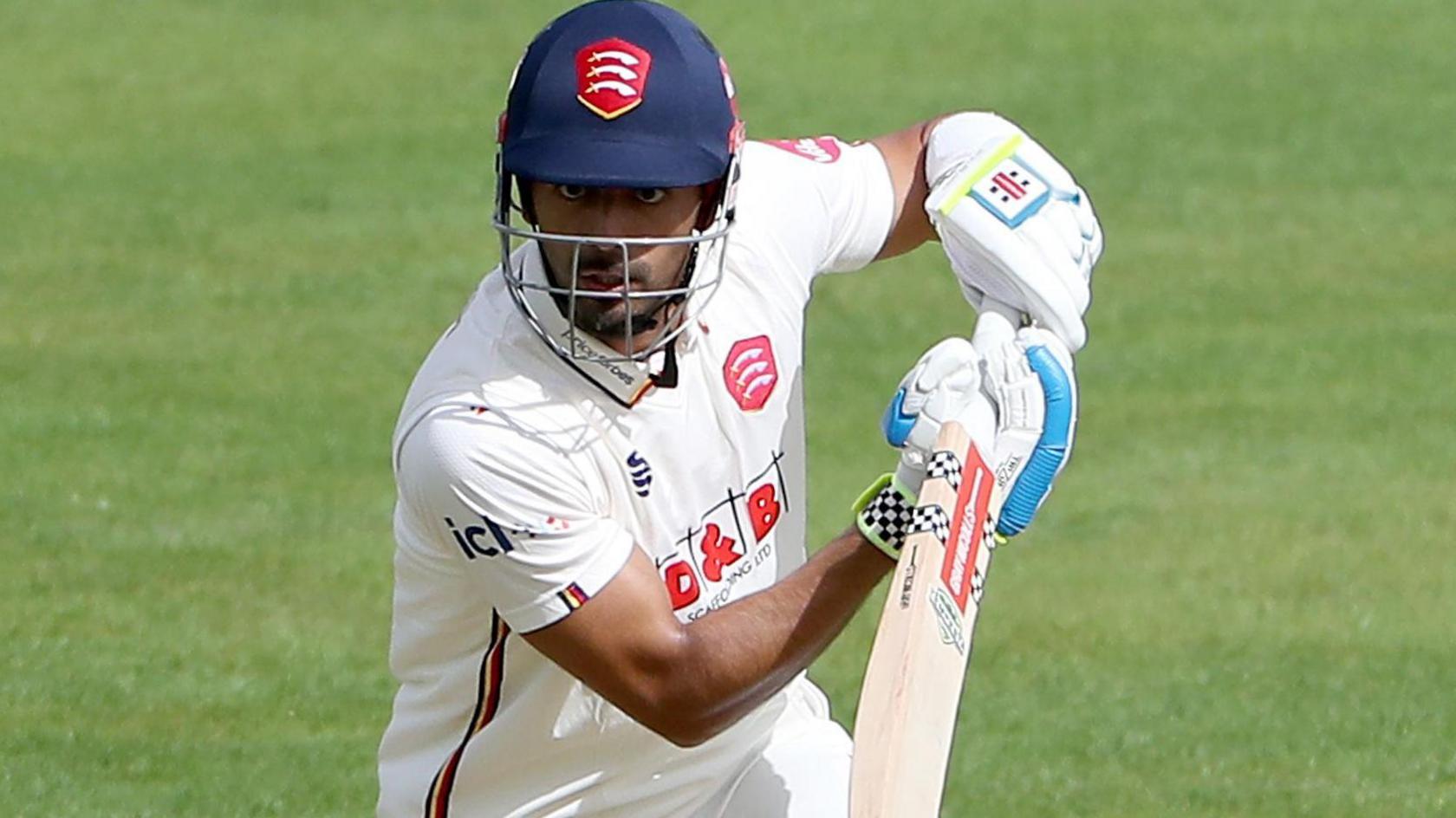 Feroze Khushi batting for Essex against Nottinghamshire this season