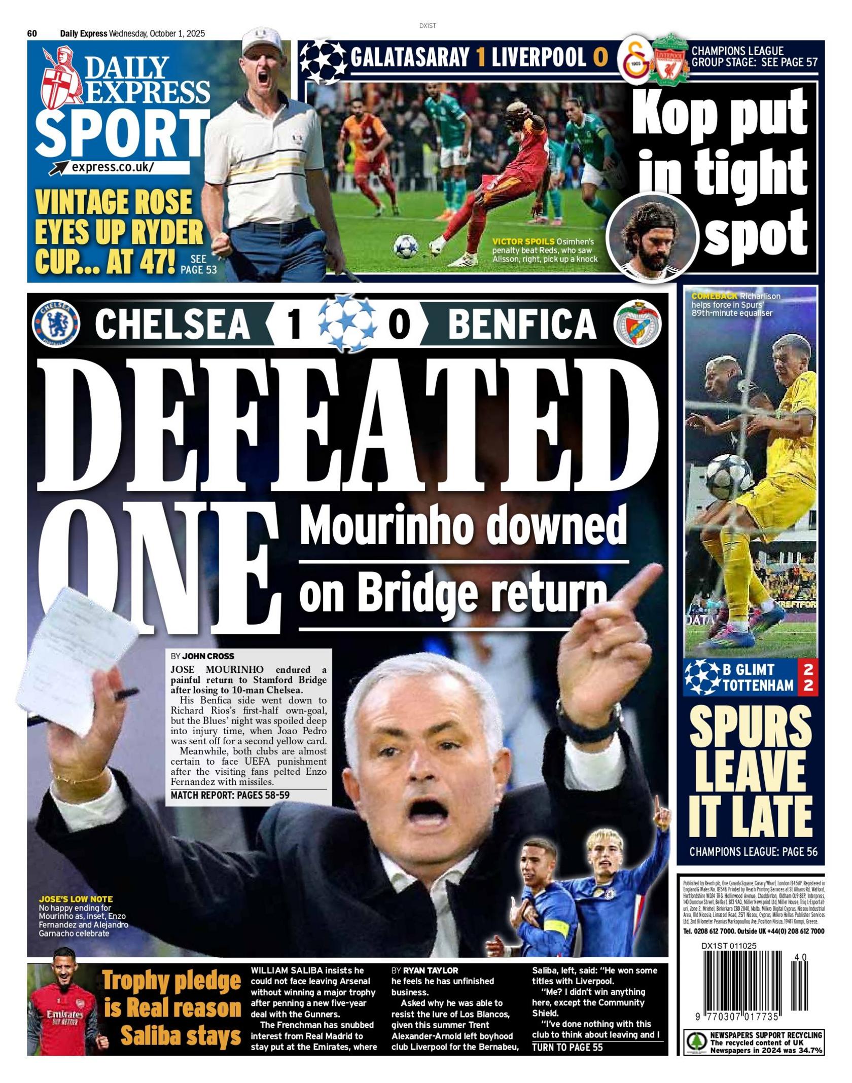Express back page